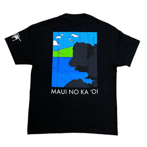 One Eighty Maui Black Rock Location Black Tee