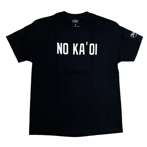 One Eighty Maui No Ka`Oi Soft Cotton Black Tee